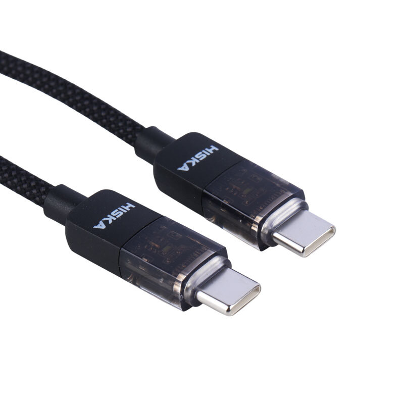 کابل تبدیل فست شارژ Hiska LX-891CC Type-C to Type-C QC3.0 PD 60W 1m