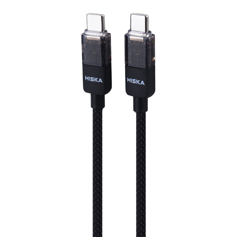 کابل تبدیل فست شارژ Hiska LX-891CC Type-C to Type-C QC3.0 PD 60W 1m