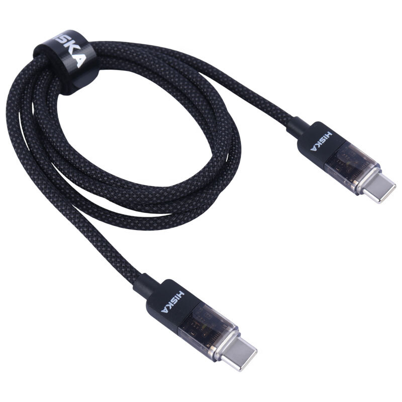 کابل تبدیل فست شارژ Hiska LX-891CC Type-C to Type-C QC3.0 PD 60W 1m