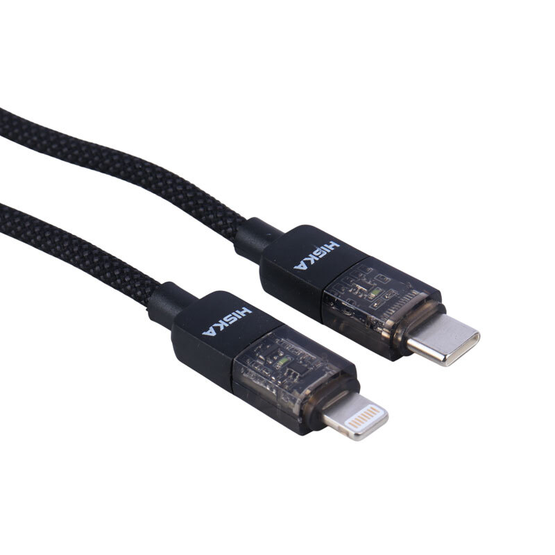کابل تبدیل فست شارژ Hiska LX-891CL Type-C To Lightning QC3.0 PD 27W 1m