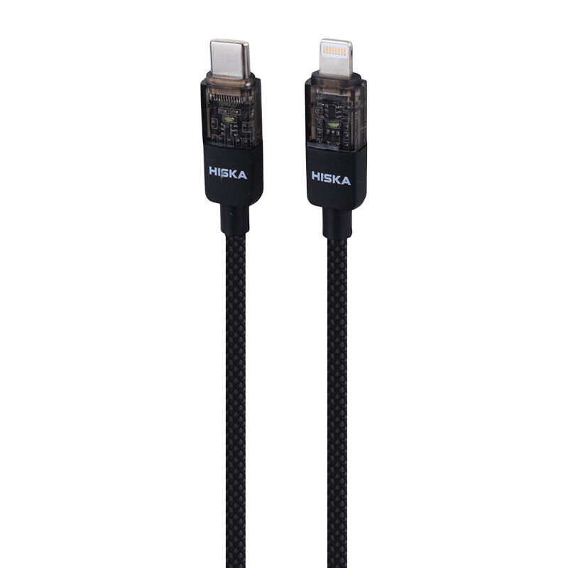کابل تبدیل فست شارژ Hiska LX-891CL Type-C To Lightning QC3.0 PD 27W 1m