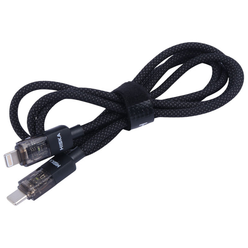 کابل تبدیل فست شارژ Hiska LX-891CL Type-C To Lightning QC3.0 PD 27W 1m