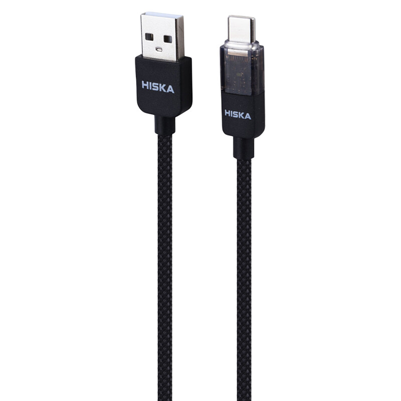 کابل تایپ سی فست شارژ Hiska LX-891AC 3A QC3.0 PD 1m