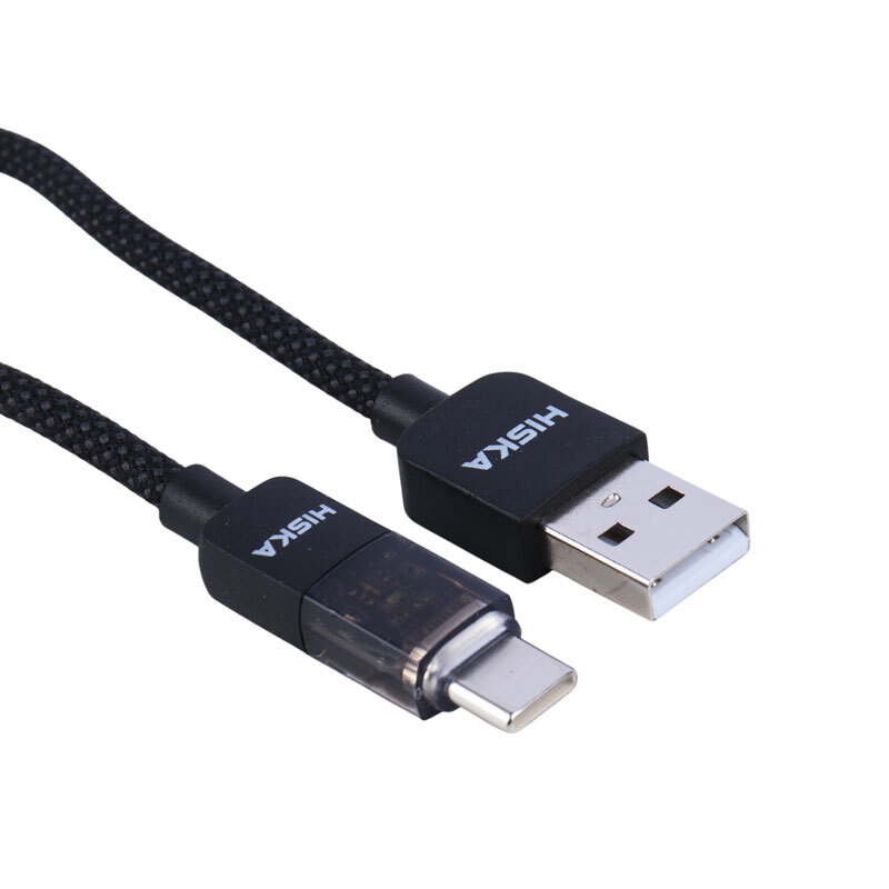 کابل تایپ سی فست شارژ Hiska LX-891AC 3A QC3.0 PD 1m
