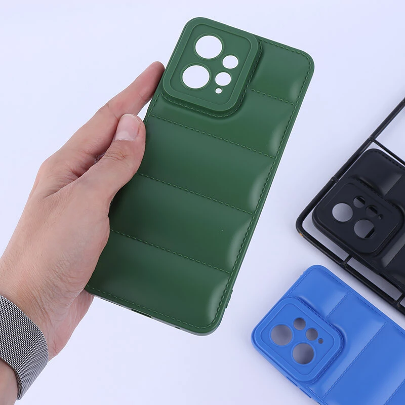 قاب پافر ژله ای شیائومی Redmi Note 12 4G محافظ لنزدار