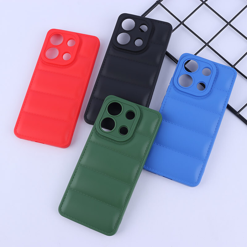قاب پافر ژله ای شیائومی Redmi Note 13 4G محافظ لنزدار