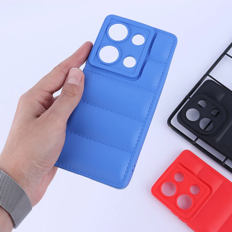 قاب پافر ژله ای شیائومی Redmi Note 13 Pro 4G محافظ لنزدار