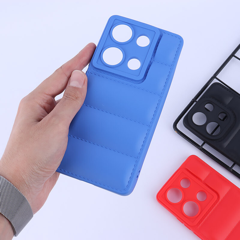 قاب پافر ژله ای شیائومی Redmi Note 13 Pro 4G محافظ لنزدار