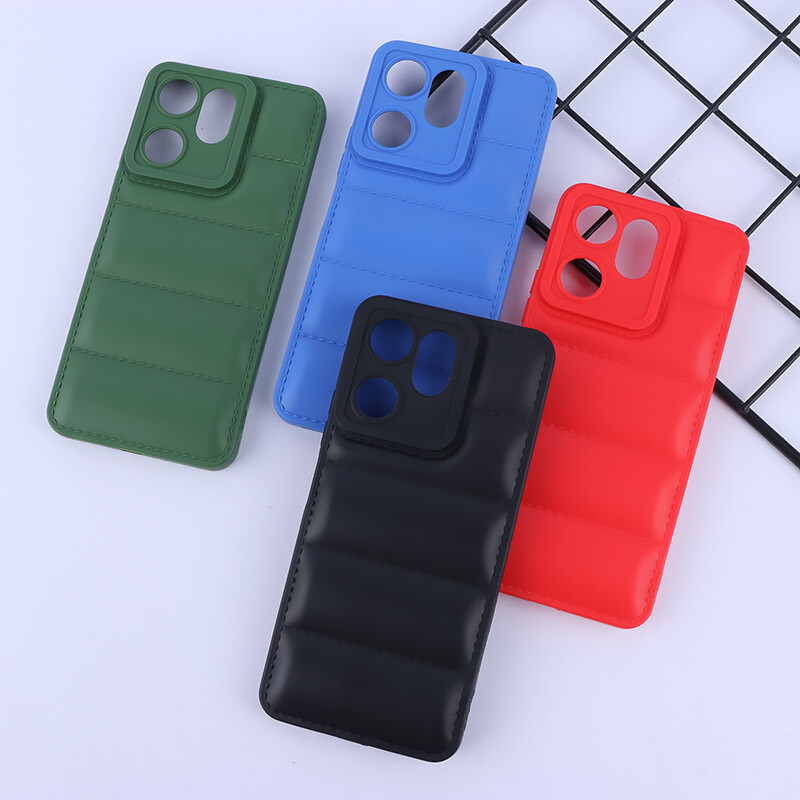 قاب پافر ژله ای شیائومی Redmi 13C / Poco C65 محافظ لنزدار