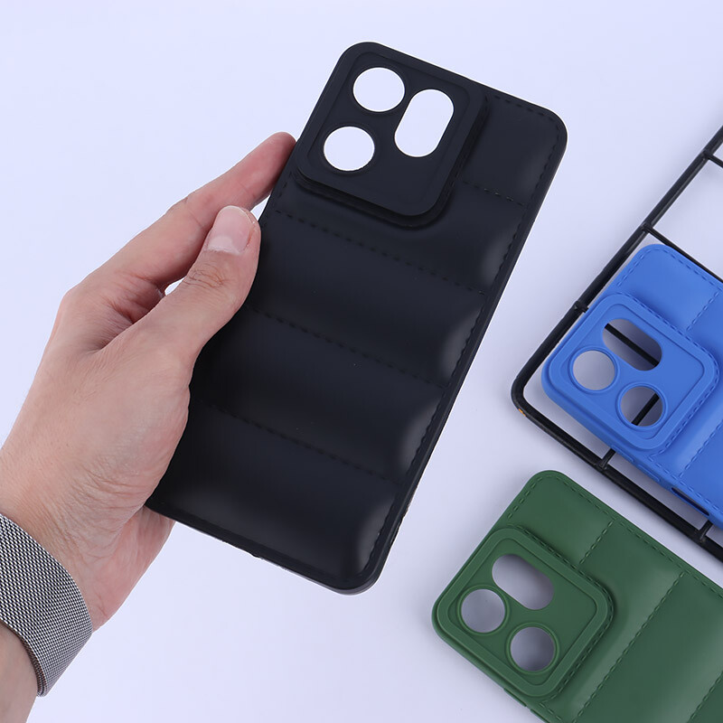 قاب پافر ژله ای شیائومی Redmi 13C / Poco C65 محافظ لنزدار