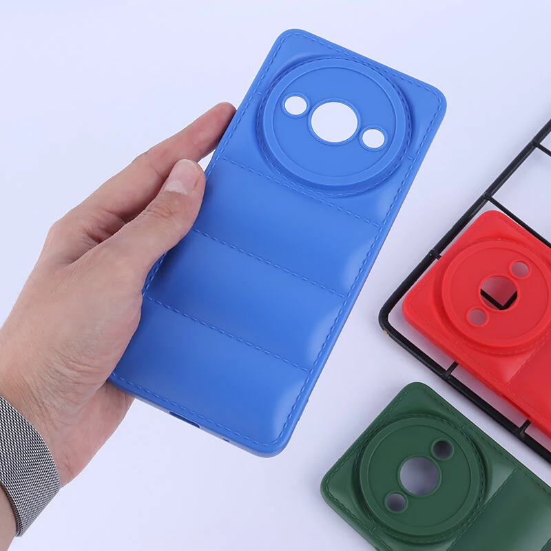 قاب پافر ژله ای شیائومی Redmi A3 / A3X / Poco C61 محافظ لنزدار