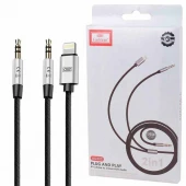 کابل تبدیل AUX به AUX/Lightning ارلدام ET-AUX05 طول 1.2 متر