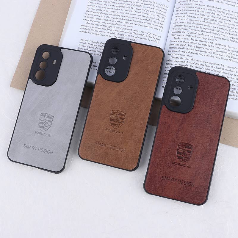قاب چرمی Smart Design سامسونگ Galaxy A36 طرح Porsche محافظ لنزدار