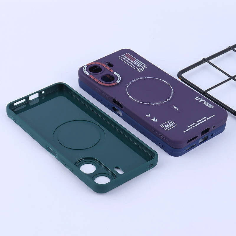 قاب ژله ای Dcokm شیائومی Redmi 13C / Poco C65 طرح مگ سیف محافظ لنزدار