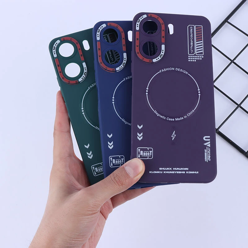 قاب ژله ای Dcokm شیائومی Redmi 13C / Poco C65 طرح مگ سیف محافظ لنزدار