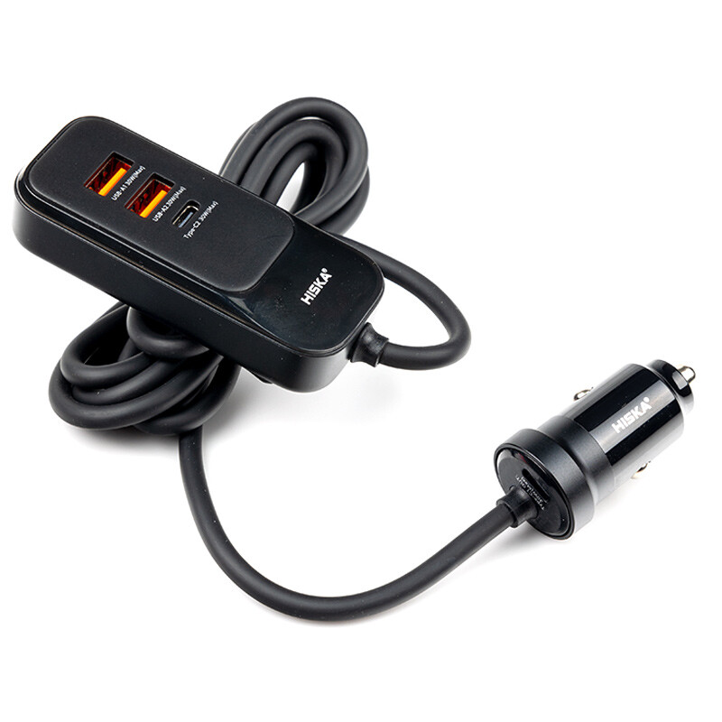 شارژر فندکی فست شارژ Hiska HCC-327 QC3.0 PD 30W