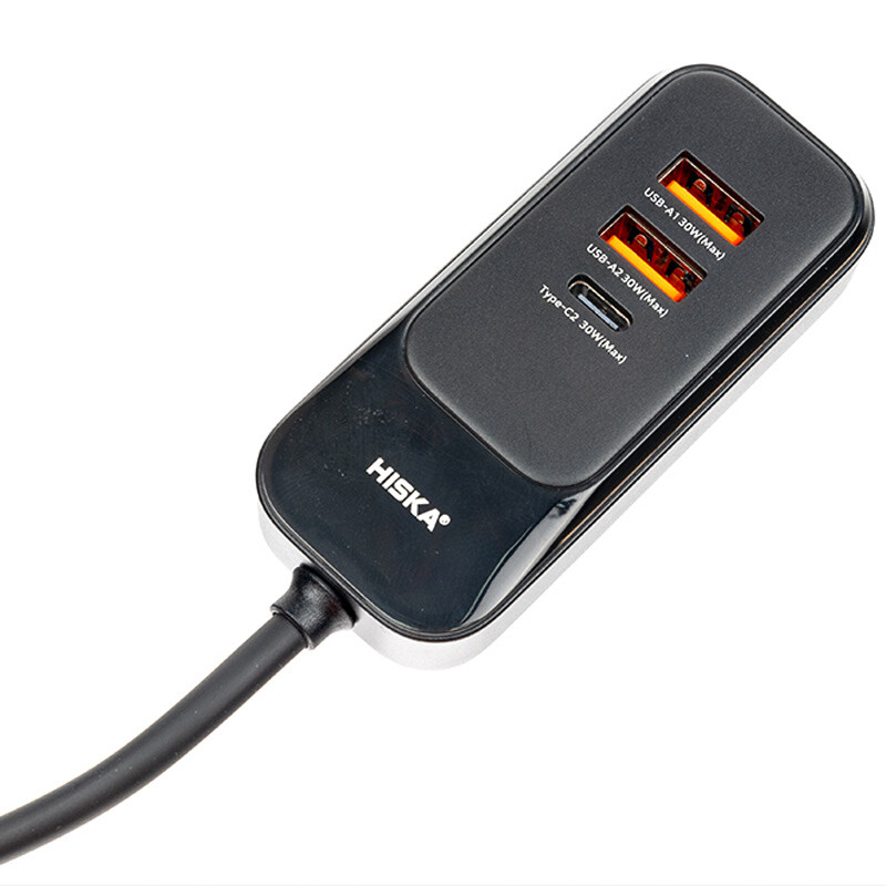 شارژر فندکی فست شارژ Hiska HCC-327 QC3.0 PD 30W