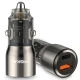 شارژر فندکی فست شارژ Hiska HCC-329 3A QC3.0 PD 65W