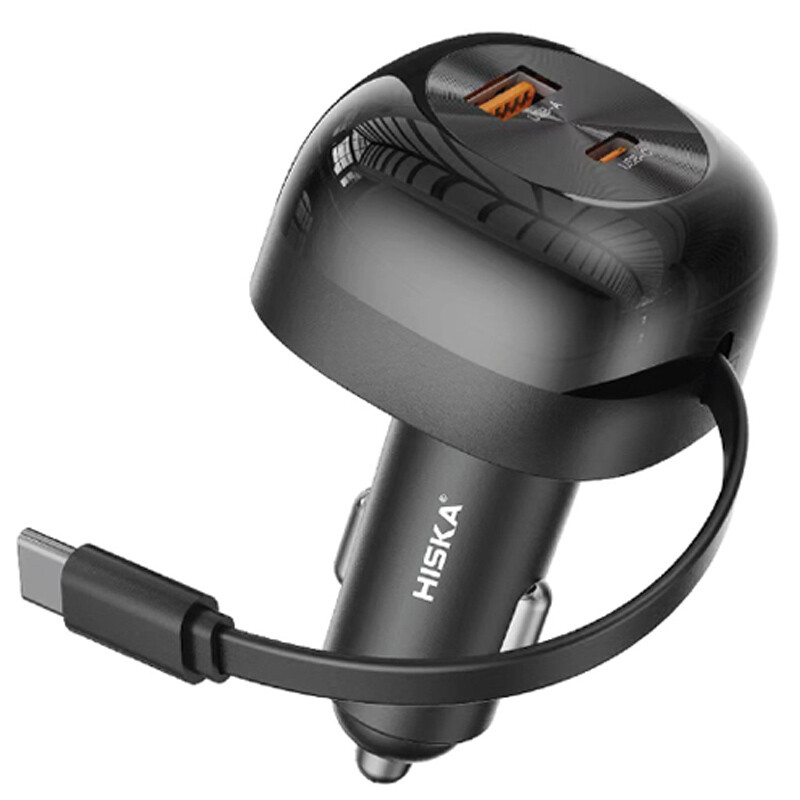 شارژر فندکی فست شارژ Hiska HCC-336 3A QC3.0 PD 45W