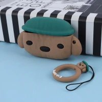 کاور سیلیکونی عروسکی ایرپاد پرو طرح سگ کلاه دار