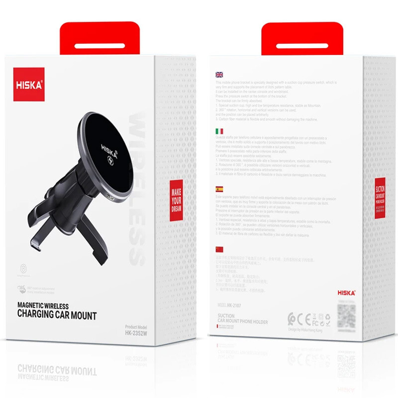 هولدر و شارژر وایرلس 15 وات هیسکا HK-2352W