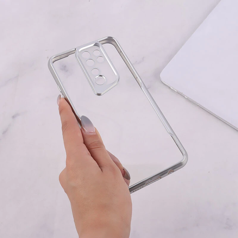 قاب ژله ای شفاف شیائومی Redmi Note 8 Pro طرح تیتانیوم محافظ لنزدار