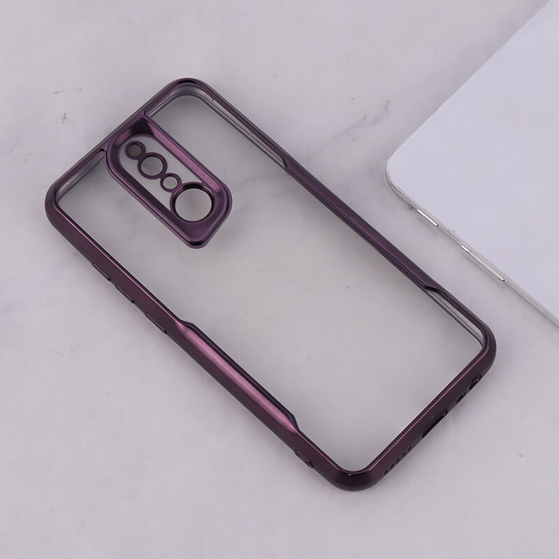 قاب ژله ای شفاف شیائومی Redmi 8 طرح تیتانیوم محافظ لنزدار