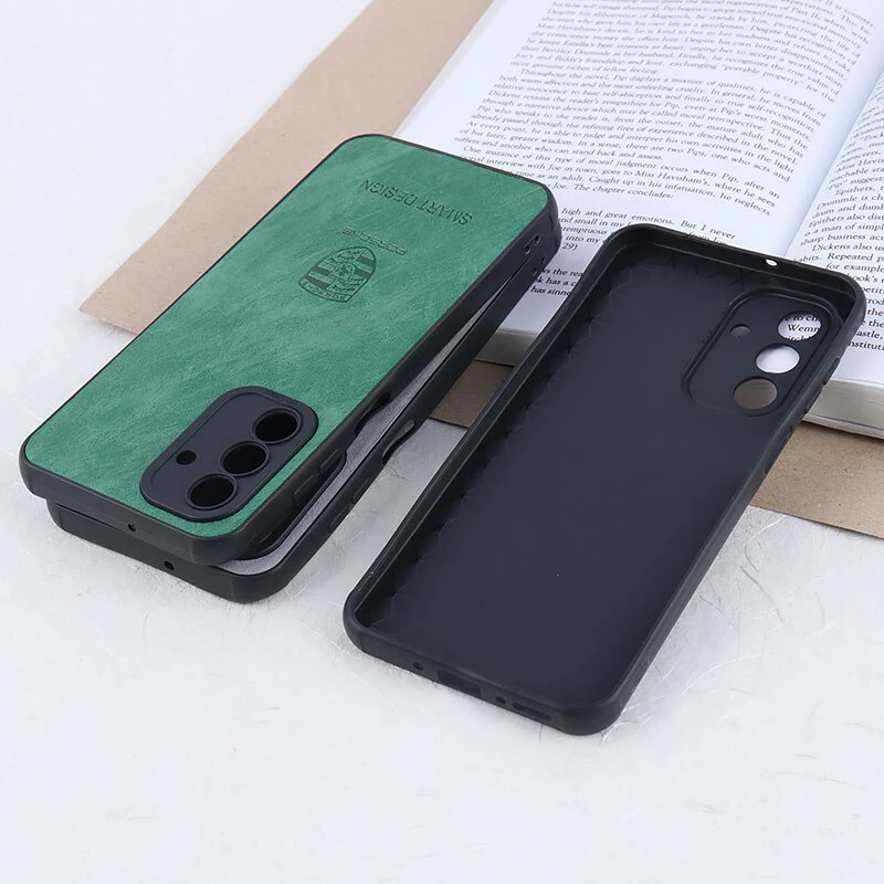 قاب چرمی Smart Design سامسونگ Galaxy A26 طرح Porsche محافظ لنزدار