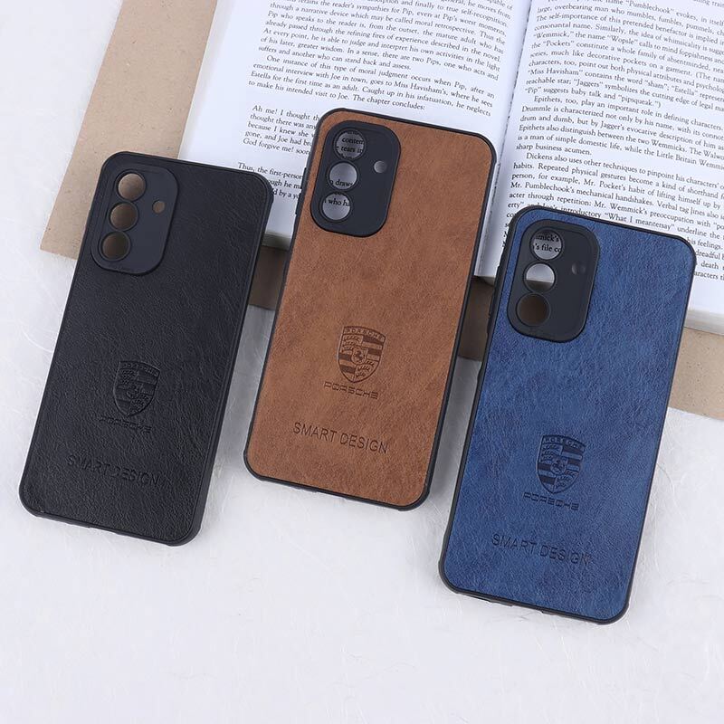 قاب چرمی Smart Design سامسونگ Galaxy A26 طرح Porsche محافظ لنزدار