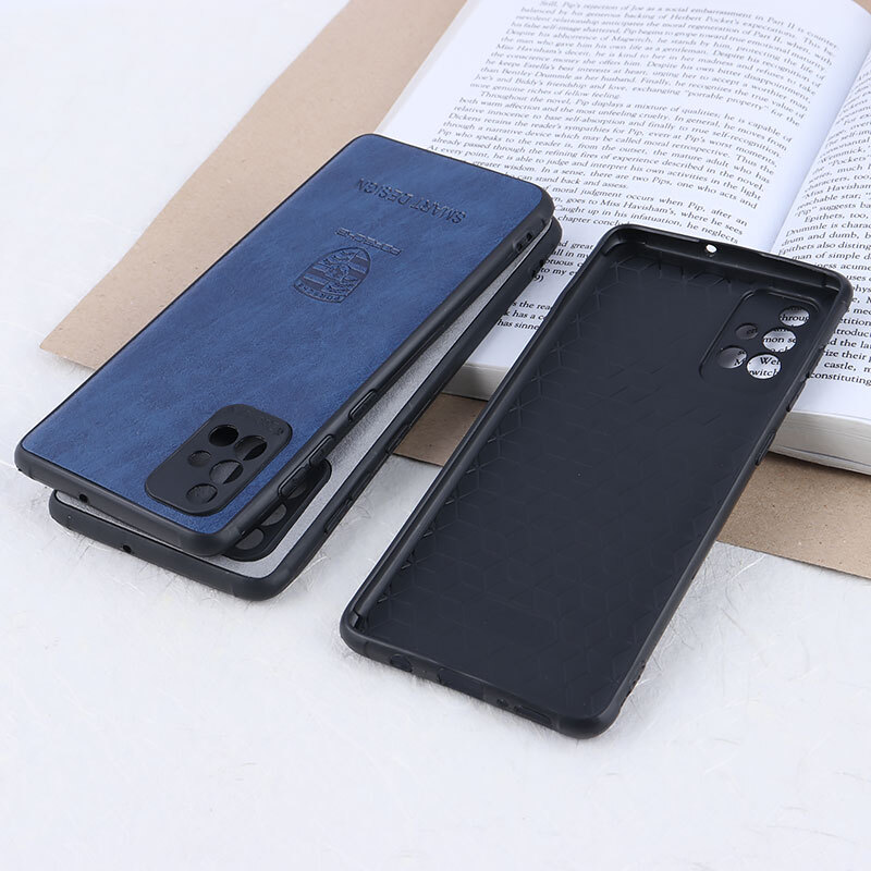 قاب چرمی Smart Design سامسونگ Galaxy A71 طرح Porsche محافظ لنزدار