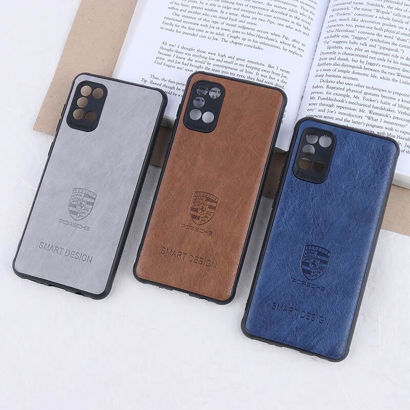قاب چرمی Smart Design سامسونگ Galaxy A31 طرح Porsche محافظ لنزدار