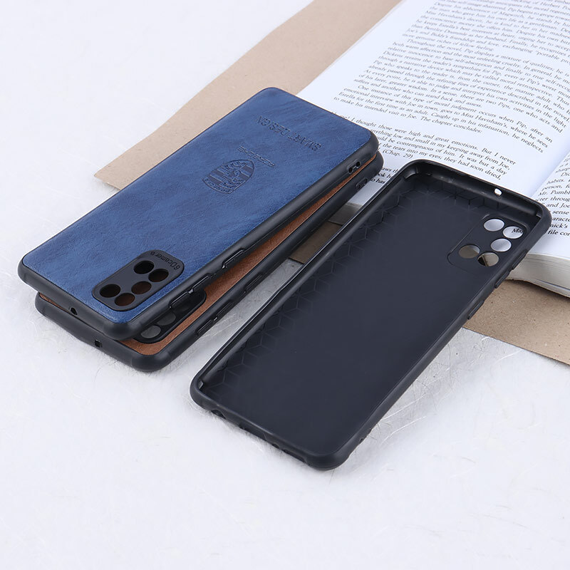 قاب چرمی Smart Design سامسونگ Galaxy A31 طرح Porsche محافظ لنزدار