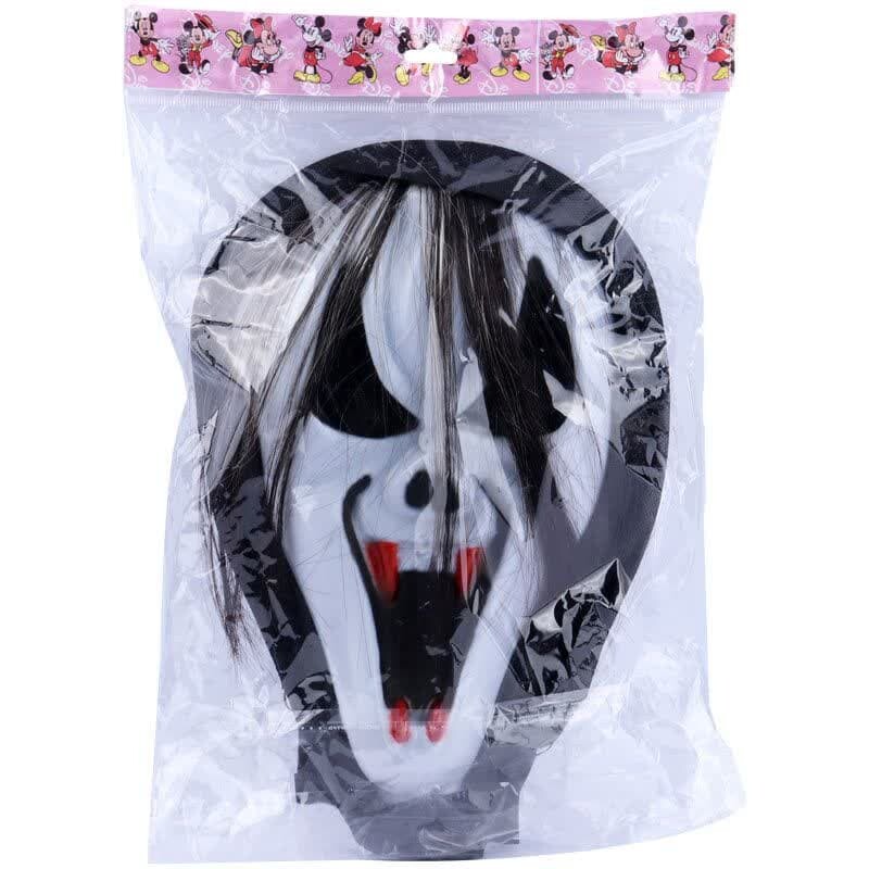 ماسک طرح Ghost Face مو دار