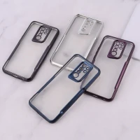 قاب ژله ای شفاف شیائومی Poco M2 طرح تیتانیوم محافظ لنزدار