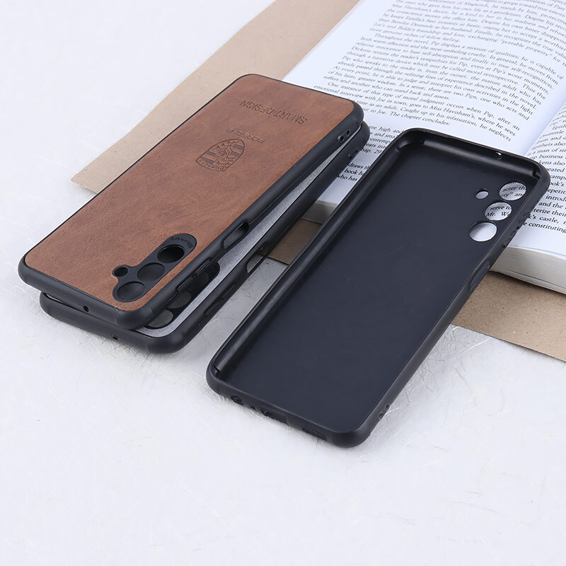 قاب چرمی Smart Design سامسونگ Galaxy A13 5G / A04s طرح Porsche محافظ لنزدار
