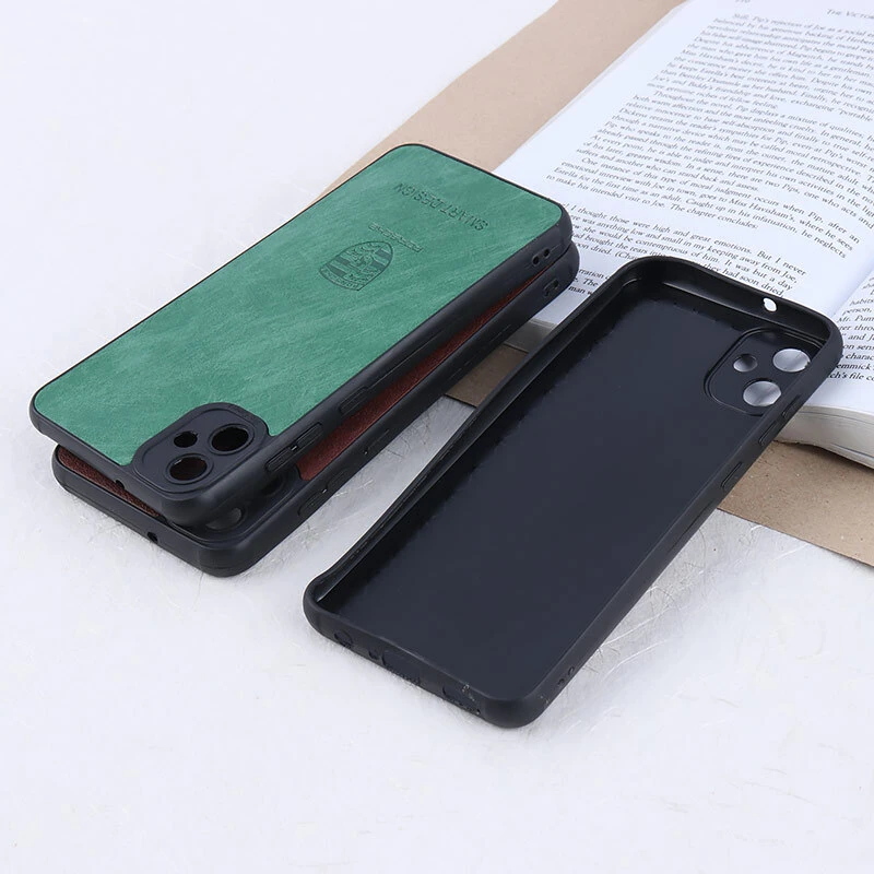 قاب چرمی Smart Design سامسونگ Galaxy A05 طرح Porsche محافظ لنزدار