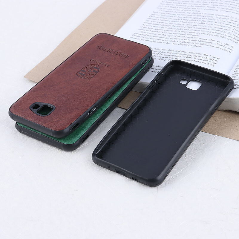 قاب چرمی Smart Design سامسونگ Galaxy J5 Prime طرح Porsche محافظ لنزدار