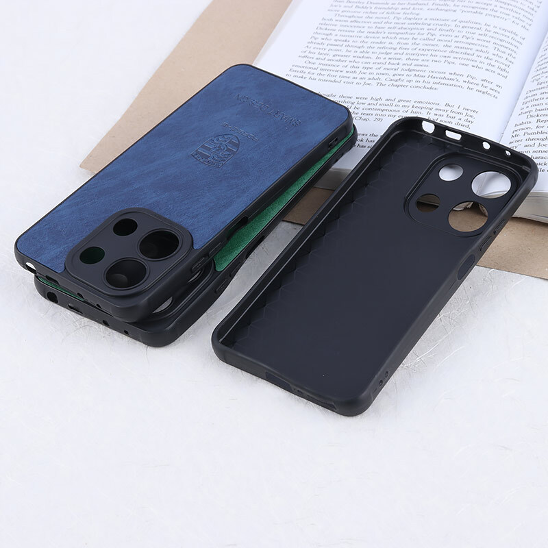 قاب چرمی Smart Design شیائومی Redmi Note 13 4G طرح Porsche محافظ لنزدار