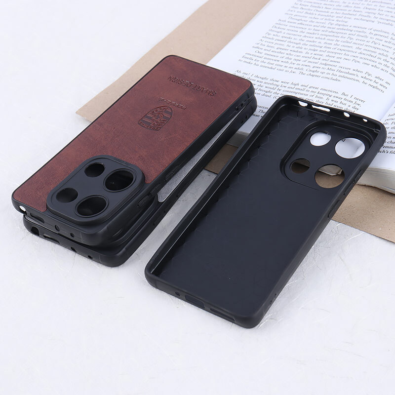 قاب چرمی Smart Design شیائومی Redmi Note 13 Pro 4G طرح Porsche محافظ لنزدار