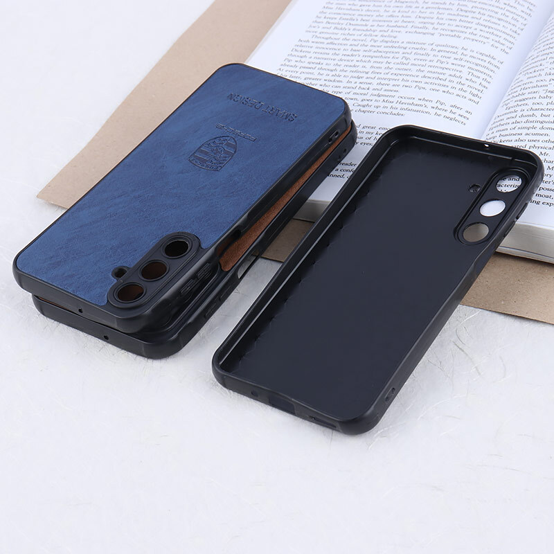 قاب چرمی Smart Design سامسونگ Galaxy A16 4G / A16 5G طرح Porsche محافظ لنزدار