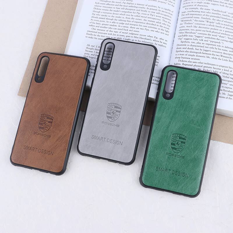 قاب چرمی Smart Design سامسونگ Galaxy A30s / A50 / A50s طرح Porsche