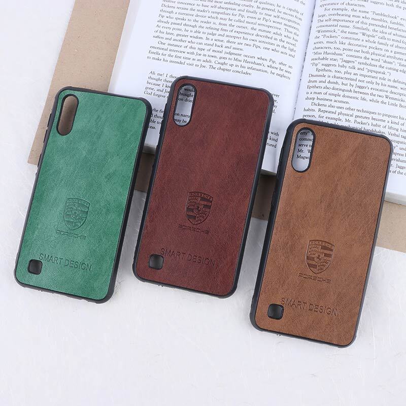 قاب چرمی Smart Design سامسونگ Galaxy A10 طرح Porsche