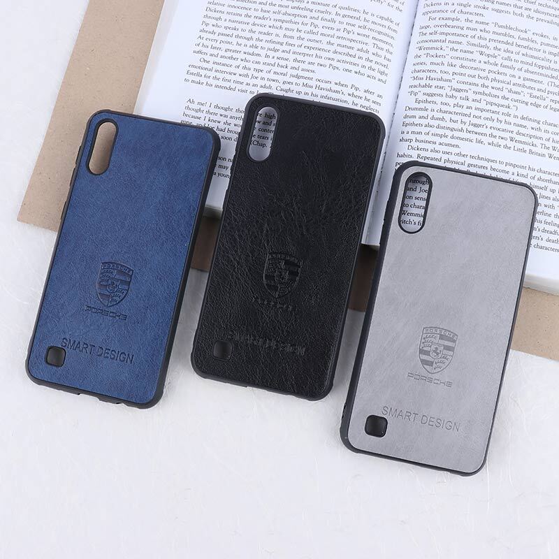 قاب چرمی Smart Design سامسونگ Galaxy A10 طرح Porsche