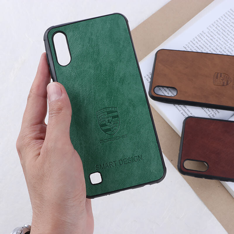قاب چرمی Smart Design سامسونگ Galaxy A10 طرح Porsche