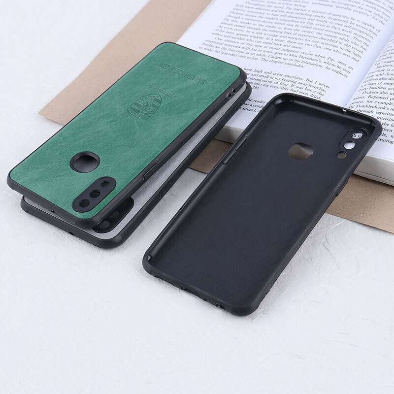 قاب چرمی Smart Design سامسونگ Galaxy A10s طرح Porsche محافظ لنزدار