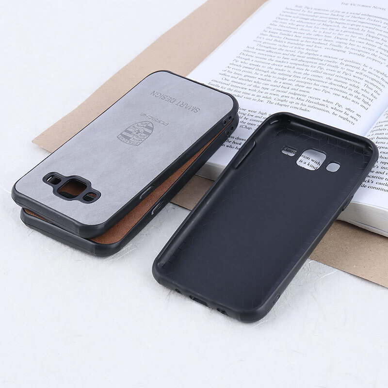 قاب چرمی Smart Design سامسونگ Galaxy J5 2015 طرح Porsche محافظ لنزدار