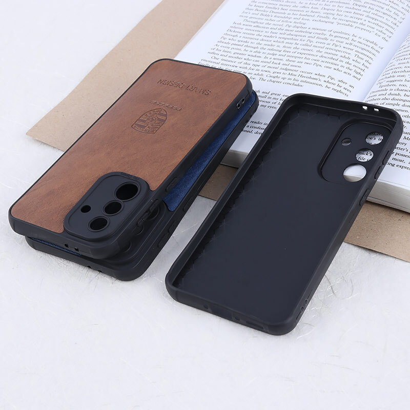 قاب چرمی Smart Design سامسونگ Galaxy A56 طرح Porsche محافظ لنزدار