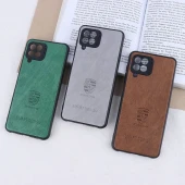قاب چرمی Smart Design سامسونگ Galaxy A22 4G / M22 / M32 4G طرح Porsche محافظ لنزدار