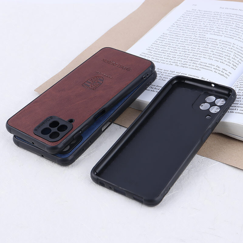 قاب چرمی Smart Design سامسونگ Galaxy A22 4G / M22 / M32 4G طرح Porsche محافظ لنزدار