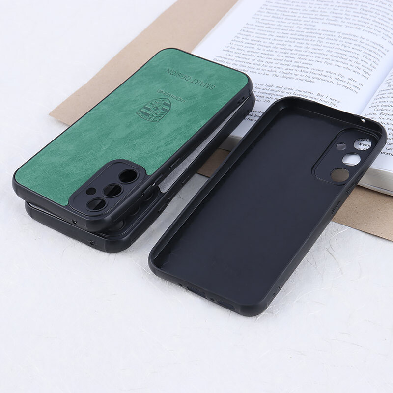 قاب چرمی Smart Design سامسونگ Galaxy A34 طرح Porsche محافظ لنزدار